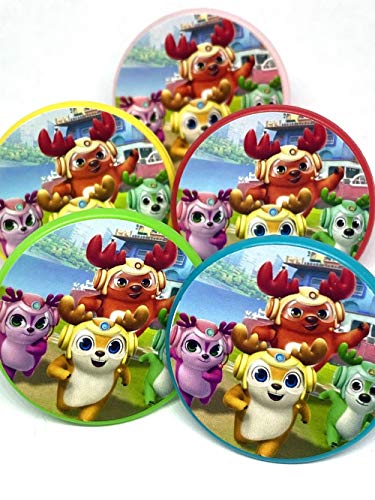 Deer Squad Cupcake Toppers Cake Decorations Party Supplies Favors Set of 24 rings from Blue Fox Baking