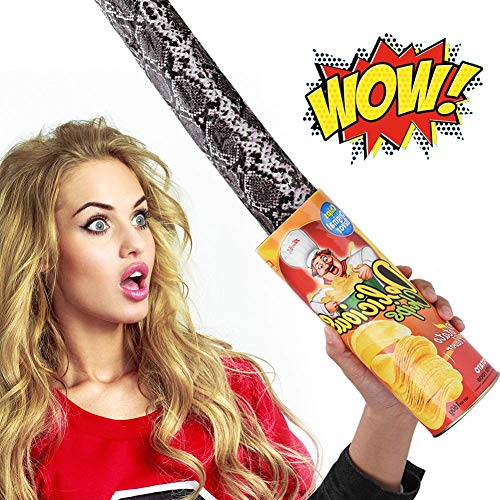 Miuion Potato Chip Snake in A Can Funny Prank Large Size for April Fools' Day and Halloween Party Decoration - Image 3