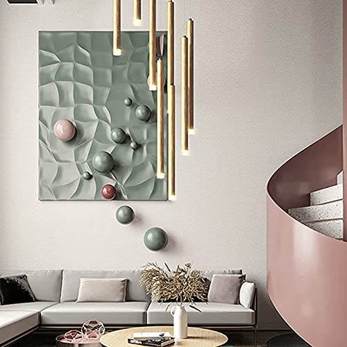 Lámpara Colgante de Aluminio y Cristal Tubo Largo LED 3000K Altura 70cm 4