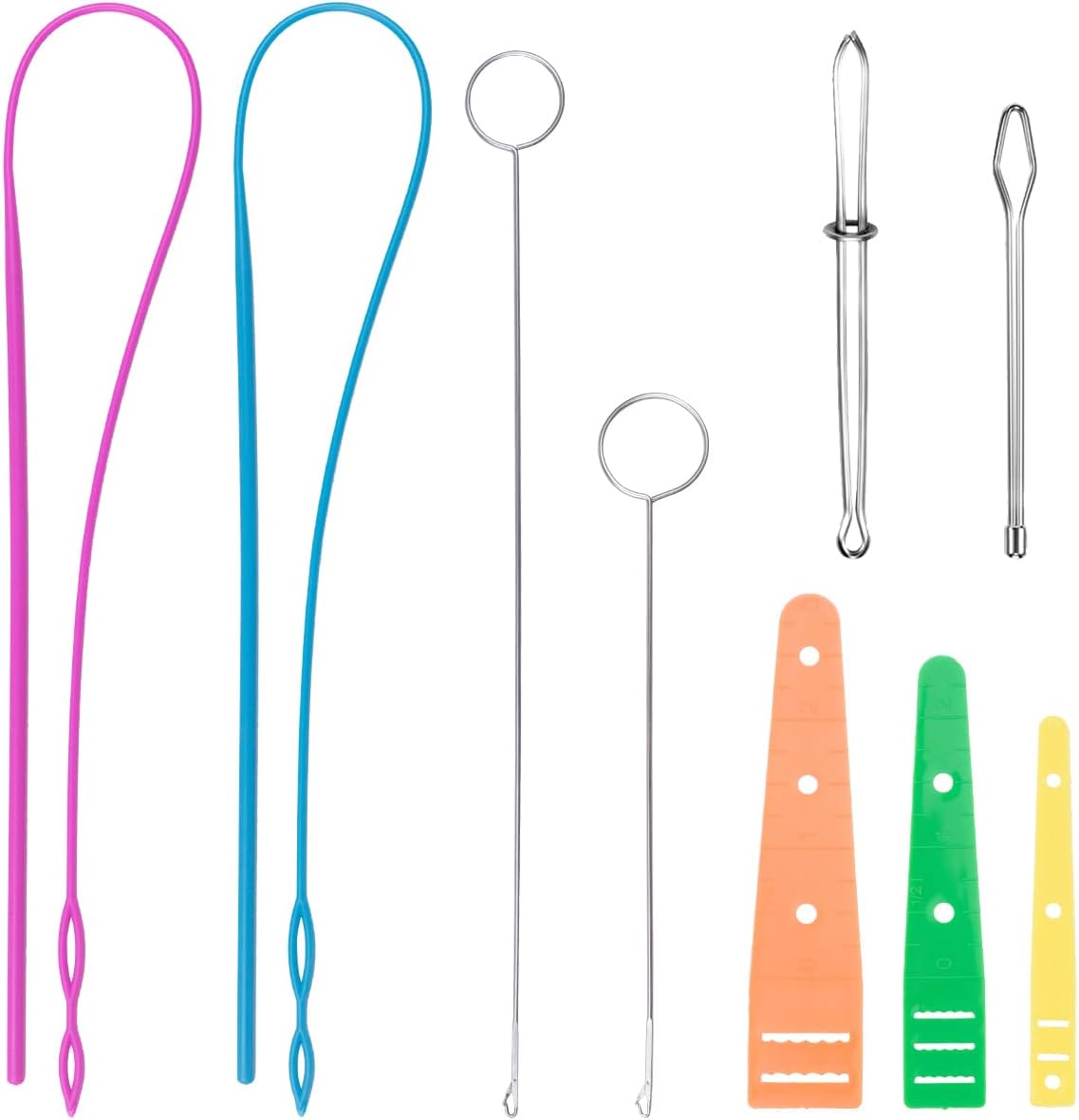 9 PCS Drawstring Threader Tool, Including Loop Turner Hook