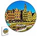 Belgio Gand Puzzle 195 pezzi animali di forma rotonda in legno per bambini puzzle per adulti souvenir regalo 16,5 × 16,5 pollici