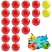 Hungry Hungry Hippos -Compatible Replacement Marbles - 21 Pieces (19 Red and 2 Yellow) - Perfect Replacement Game Balls - by Impresa Products
