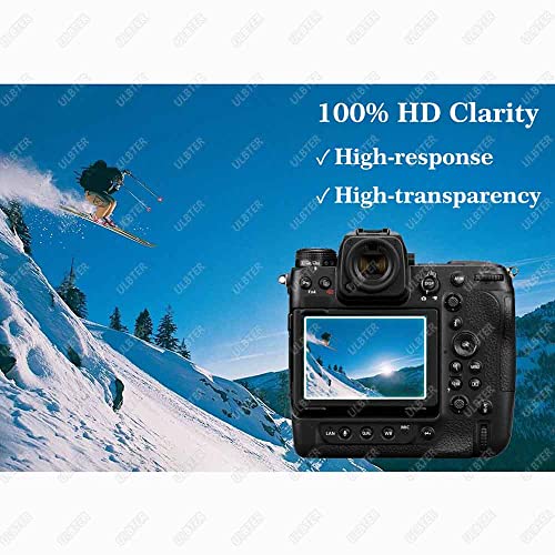 ULBTER Screen Protector for Nikon Z9/Z8 (2-Pack), Tempered Glass, 9H Hardness, Anti-Scratch, Anti-Fingerprint, Anti-Bubble