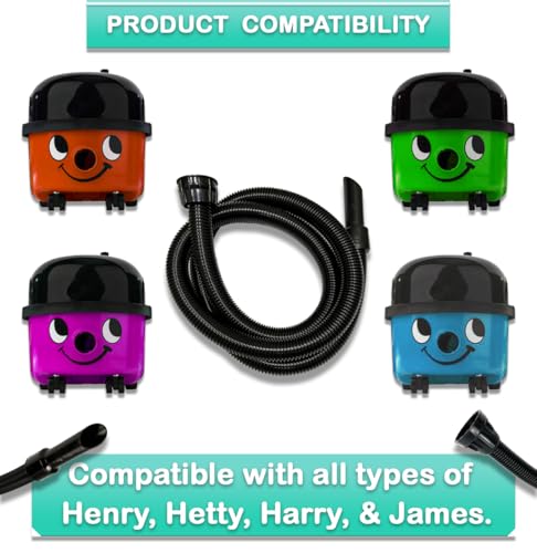 2.5 Metre Vacuum Hose 32mm Compatible with Numatic Henry Hetty Hoover Basil James Spare Vacuum Hose Parts Adaptor Accessories Pipe for Henry Hoover Hose Attachments - Image 2