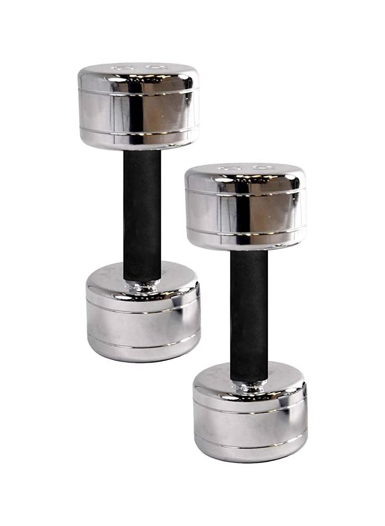 LAVENIR Fitness Set of 2 (2pcs * 6kg = 12kg) Chrome Plated Steel Dumbbells for Exercise & Fitness @ Home/Gym (B085MYTS54) Amazon Price History, Amazon Price Tracker