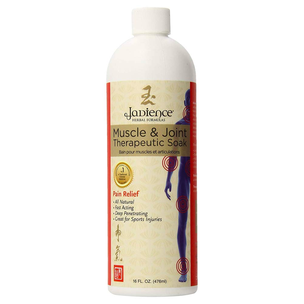 Jadience Muscle & Joint Pain Relief Herbal Bath – 16oz - Sore Muscles, Swollen Joints, Pulled Muscle & Back Pain Management MADE IN THE USA - 100% All-Natural Ingredients