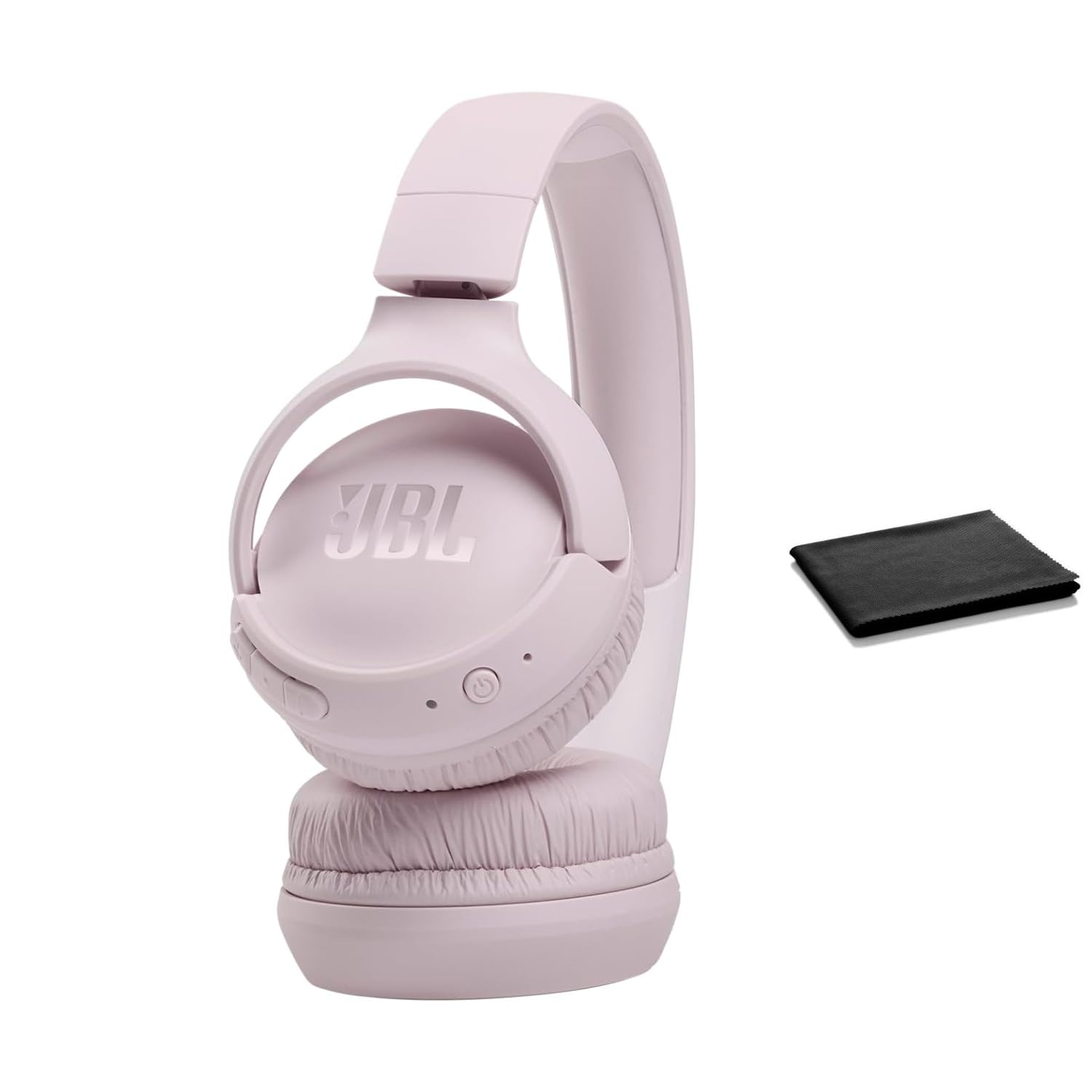 JBL Tune 510BT Kabellose Bluetooth On-Ear Kopfhörer mit Purebass Sound - mit Reinigungstuch (Rose, Standard)