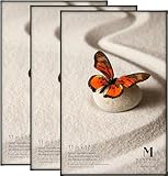 Mantello 11 x 17 Frame, Clean Look Black Front-Loading Poster Frame, 3-PACK, 11x17 Picture Frame