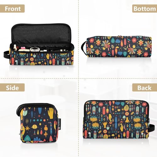Bolsa de viaje resistente al calor Shapes Marble para herramientas de cabello, organizador portátil para planchas, rizadores y accesorios de cuidado capilar miniatura 5