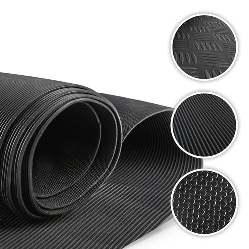 Walser Gummimatte Saturn, zuschneidbare Gummimatten Boden 100x250 cm, Gummimatte Außenbereich,...