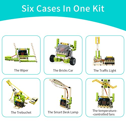 Image of ELECFREAKS microbit Ring:bit 6-in-1 Starter Kit, Programmable Makecode Coding Learning Kit with 200+ Building Blocks(Without Micro:bit)