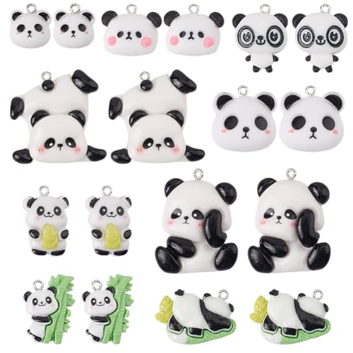 Pendentifs Panda en Résine SUNNYCLUE pour créer des cadeaux faits main uniques et mémorables