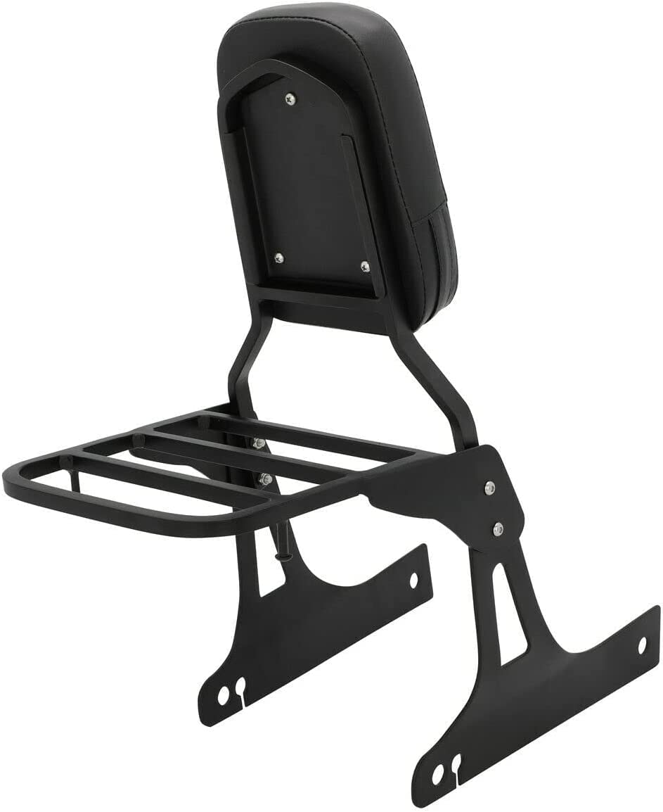 Sissy Bar Dossier avec coussinet confortable Compatible avec Harley Dyna Street Bob Wide Glide Super Glide Custom Low Rider fxdc fxdla