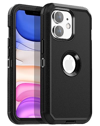 AICase for iPhone 11 Case,Heavy Duty Drop Protection Full Body Rugged Shockproof Military Protective Tough Durable Cover for iPhone 11 6.1"_7 Black