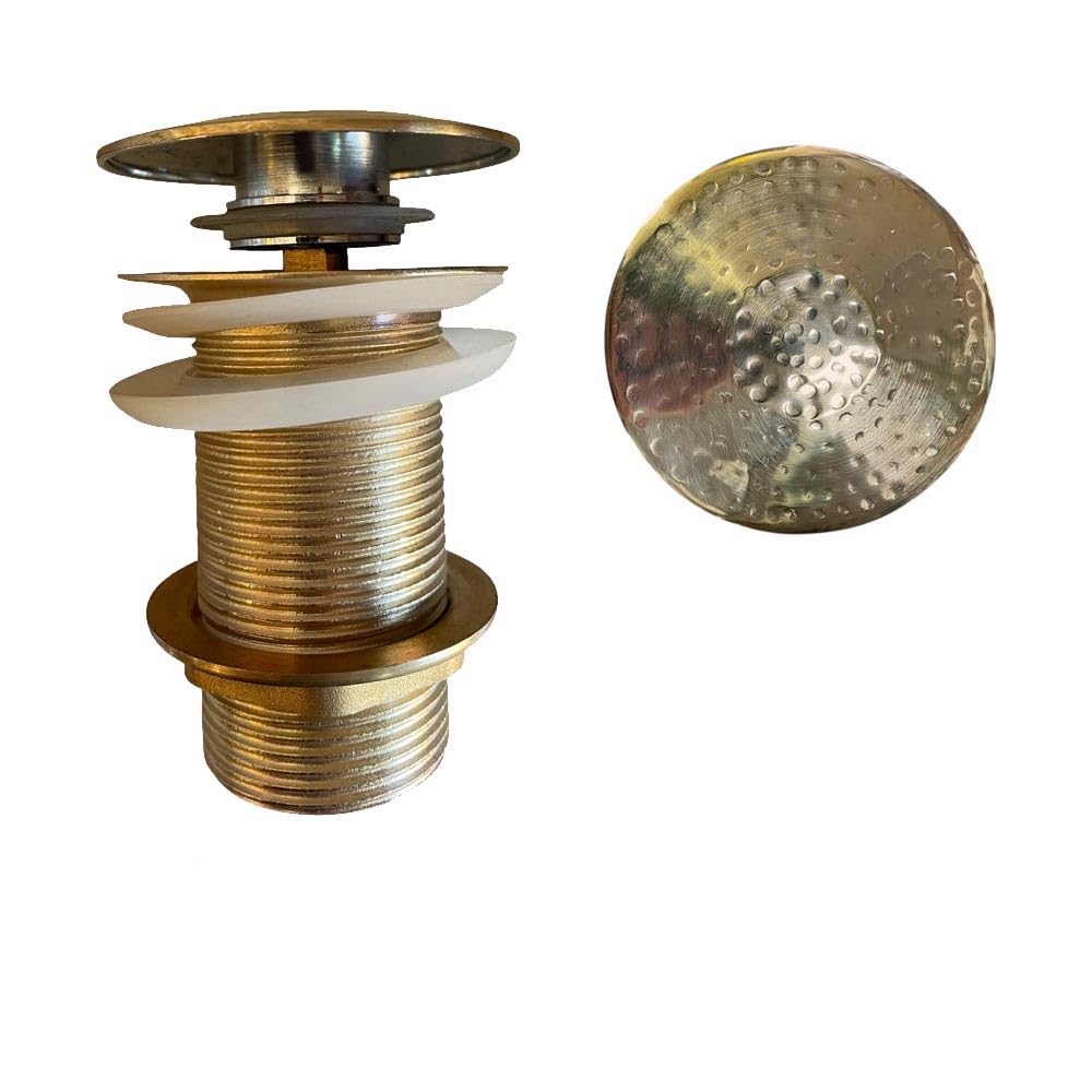 Piletta Click Clack Ottone Incisa a Mano Ø45 mm