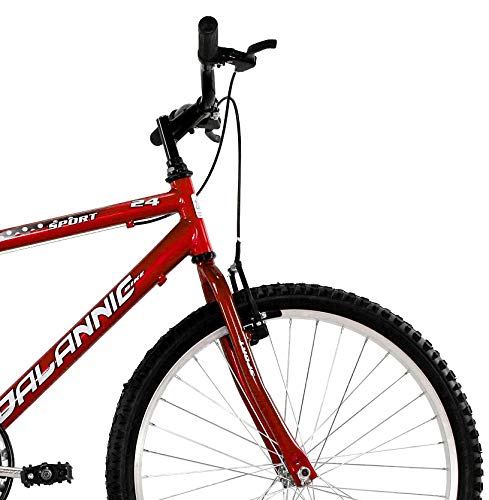 Bicicleta Aro 24 Masculina Dalannio Bike Sport Sem Marcha Vermelha