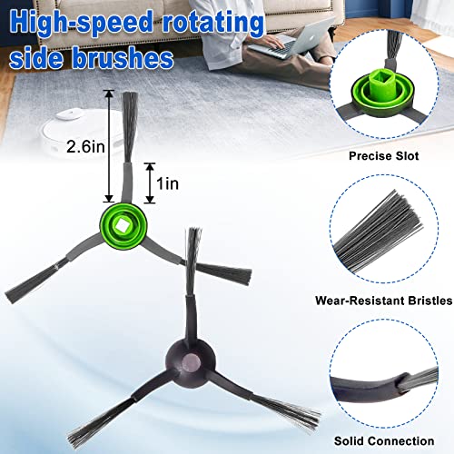 T8 N8 Replacement Parts For Ecovacs-Deebot Ozmo T8 T8 Aivi T8+ T8 Aivi+ T8 Max N8 Pro Plus/N8 Pro N8+ Plus N8 Pro+ Dee.bot Dust-Bags Main Brush Side Brushes Hepa Filters Replacement For Yeedi Vac #TOP3