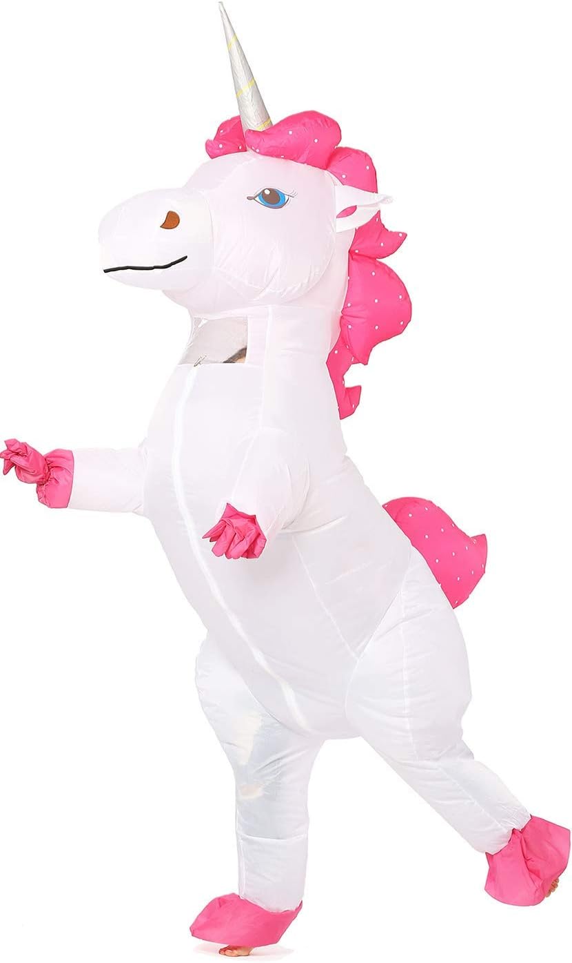 Unicorn Inflatable Costume Adult for Party Halloween Funny Suit