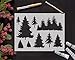 GSS Designs Tree Decor Stencil - Large Tree Stencil (12x16 Inch) for Painting & Craft - Window Wall Furniture Fabric Wood Stencils -Reusable Template(SL-031)