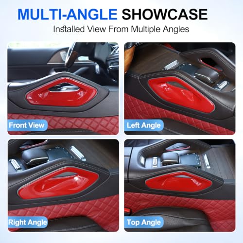 Tumukiw Center Control Armrest Side Trim Compatible with Mercedes Benz GLE350 W167 400d 450 GLE C167 53 63 S AMG GLS450 X167 580, ABS Center Console Trim Cover Interior Accessories (Red) by Tumukiw - Used condition - Image 5