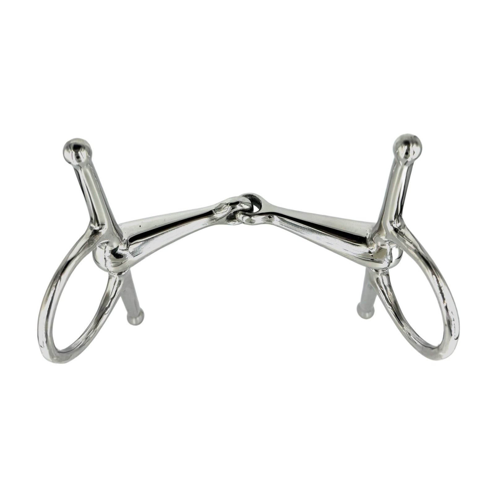 Equine Smile ES0105 Snaffle Bit Simple Broken Stainless Steel 21 mm (12.5 cm), silver