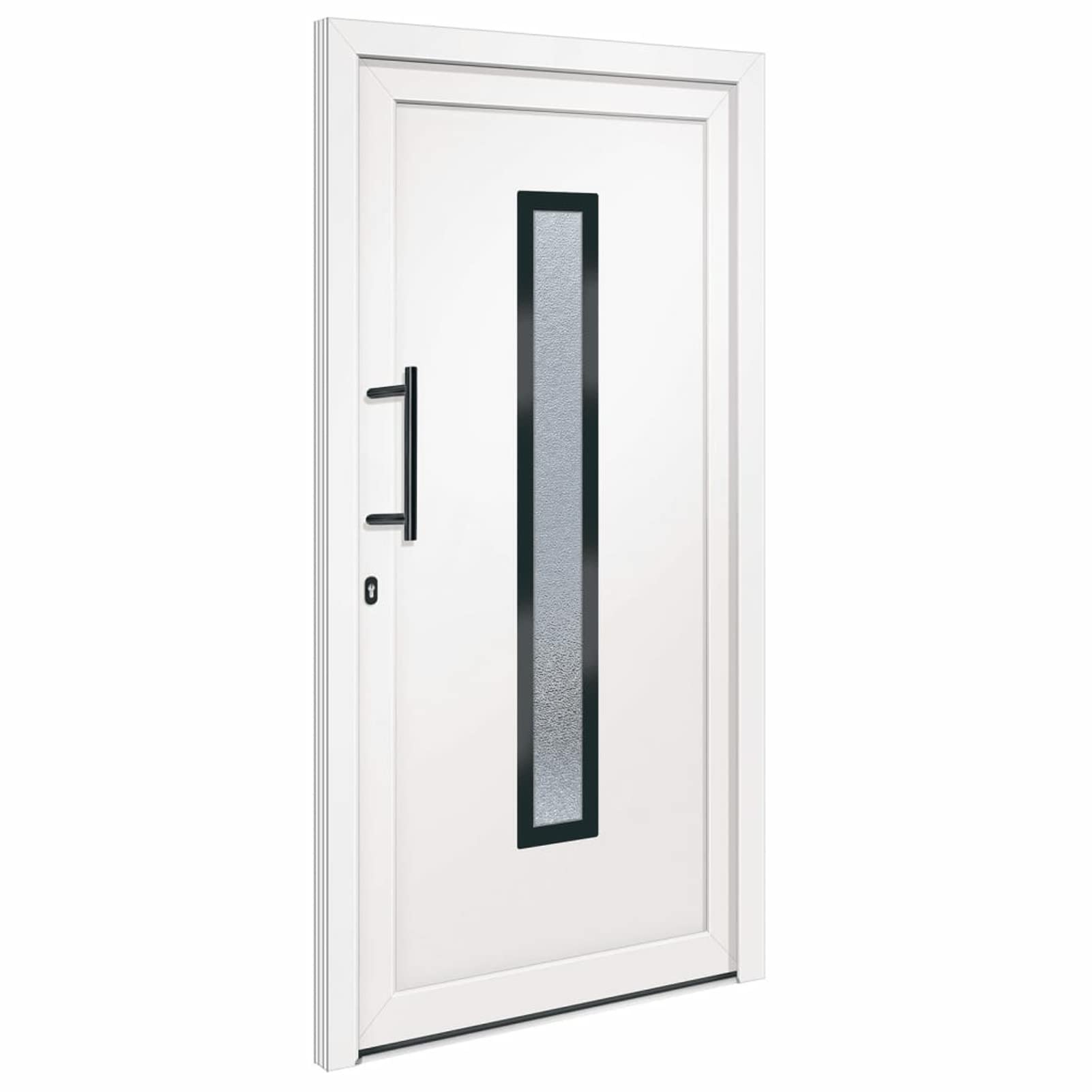 Gecheer Porta,Ingresso,Sinistra,per Esterno,in PVC,Bianco,108x208 cm