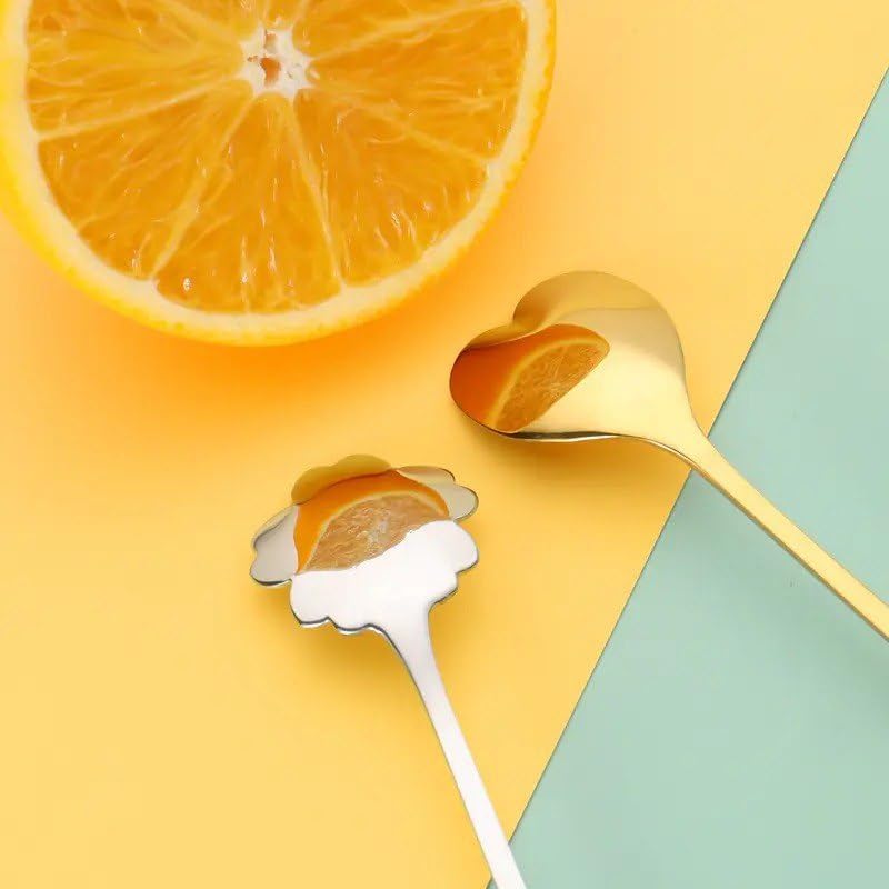 Image of 4 Pcs Espresso Spoons, Stainless Steel, Mini Teaspoons Set for Stirring Coffee, Dessert Cake, Ice Cream, Soup, Antipasto Cappuccino, Frosted Handle, and Sweejar (Pack of 1)