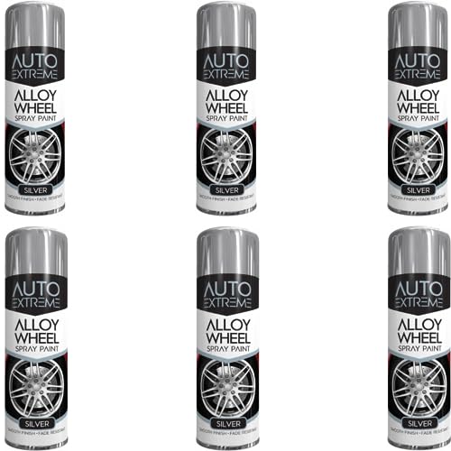 Premium Auto Alloy Wheel Silver Spray Paint 300ml - Long-Lasting Shine and Protection - Rim Spray Coating - Corrosion-Resistant Wheels Paints - Brake Dust Protection (6)