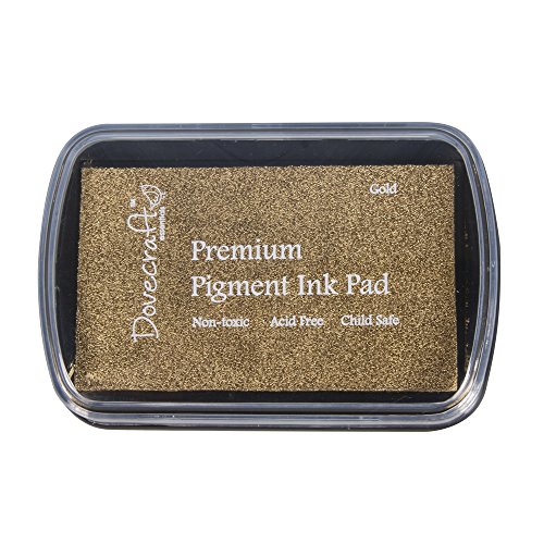Tampone “Dovecraft” a base di olio, dimensione 7,2 x 4,2 cm pigmentato color oro