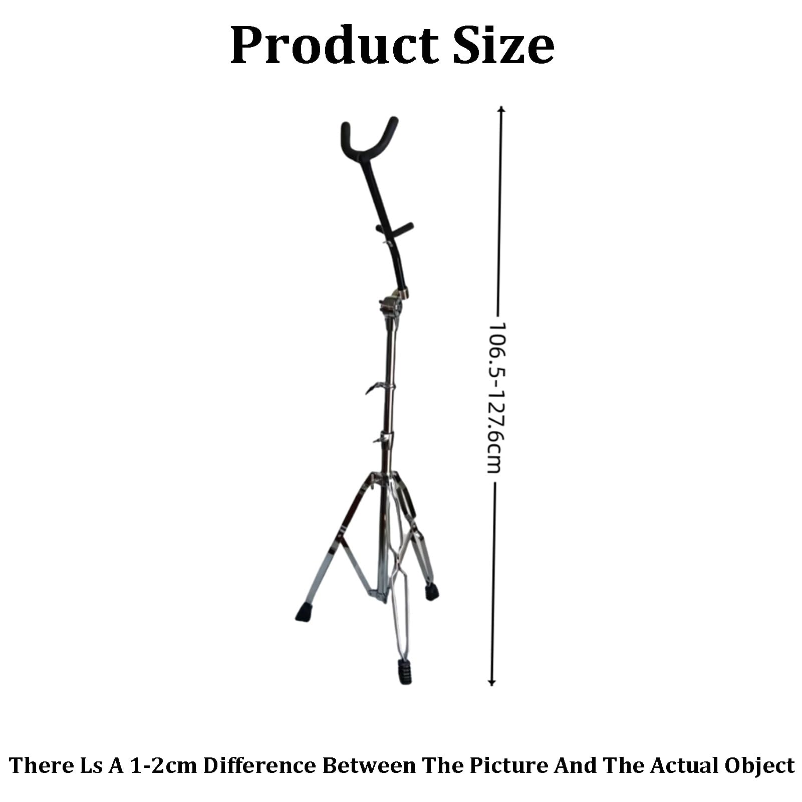 Adjustable Height Floor Bracket Statyw Na Saksofon, Składany Teleskopowy Statyw, Półka Regulowana, Odpowiedni Do Saksofonu Altowego/tenorowego, Nośność 15 Kg Foldable Display Instrument Shelf