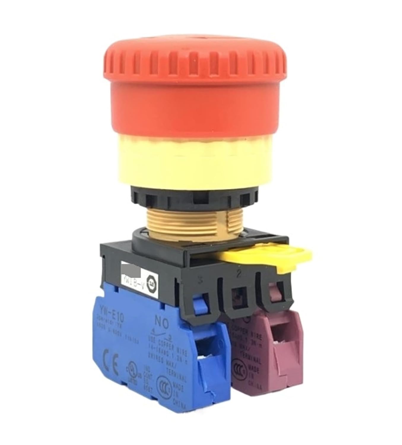 1pcs YW1B-V4E03R Mushroom Head Emergency Stop Button(YW1B-V4E10R)
