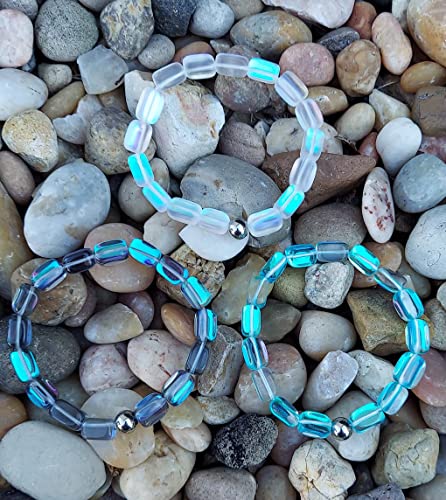 HOPE INSPIRED Mermaid Glass Bracelet with Pebble Shaped Illuminating Beads3
