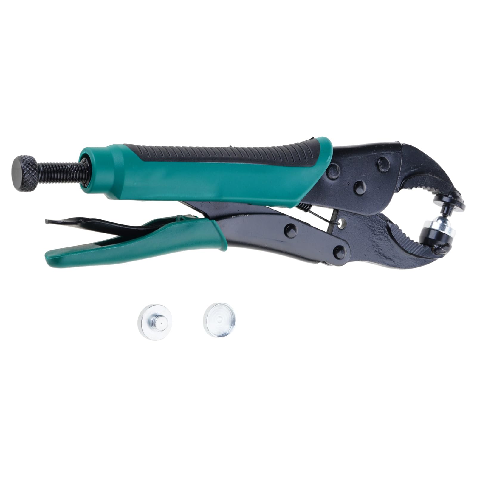 Buxuaaaa Metal Button Installation Pliers Tool with Accessories for Replacing Metal Button Repairing Canvas Sewing Tarps Stainless Steel Fastener Pliers