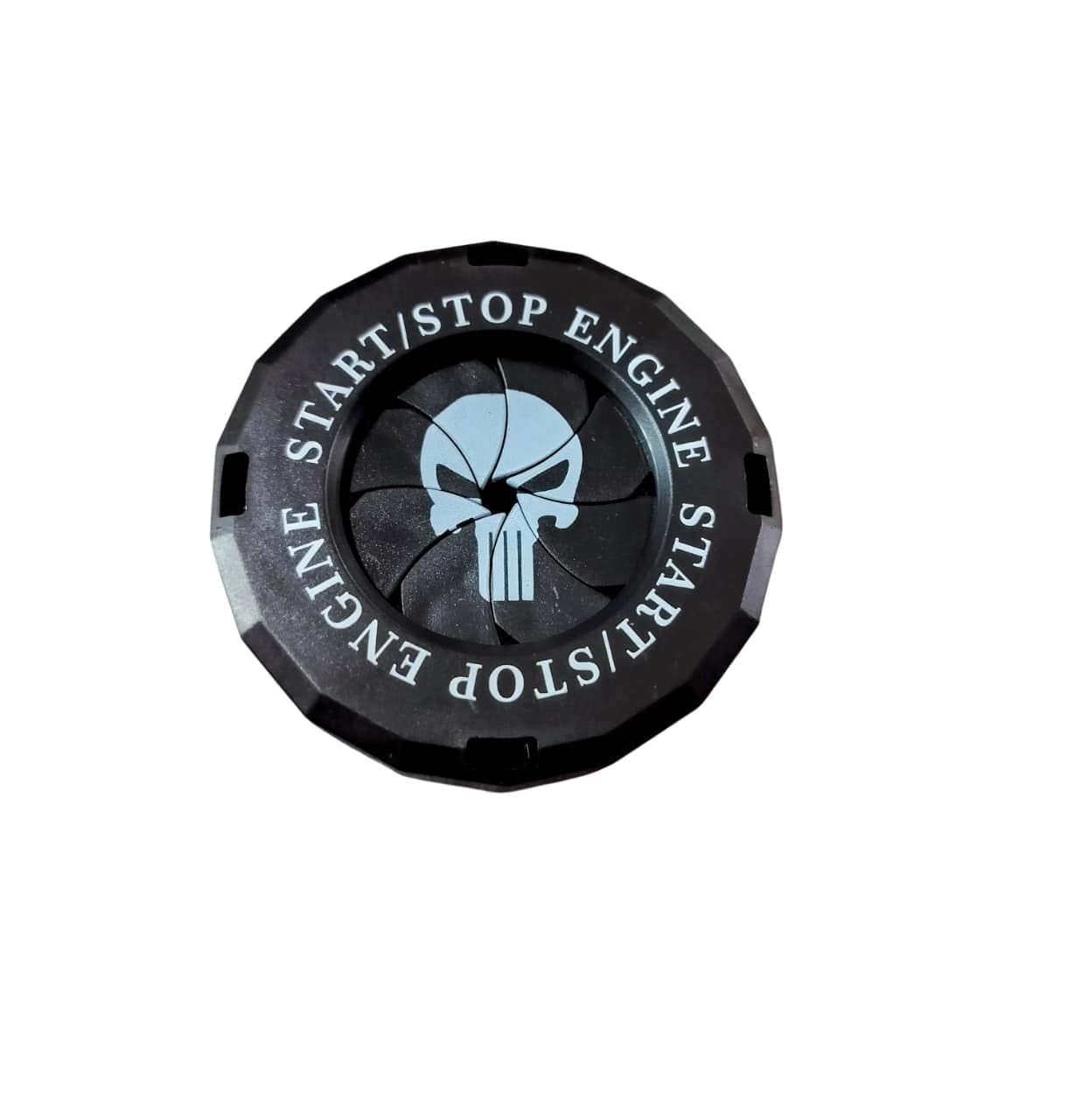 bike & car engine start/stop cover/ignition cap cover push button decorative auto accessories for all bikes & cars (skull black)