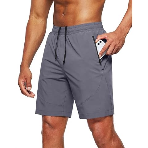 Tansozer Men's Lightweight Gym Shorts with Pockets Cover