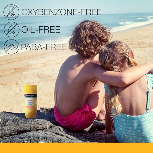 Neutrogena Sunscreen Lotion Beach Defense SPF 30, 6.7 fl oz, Face and Body Sunscreen, Oil Free, Fast Absorbing, Oxybenzone Free Sun Care - Image 4