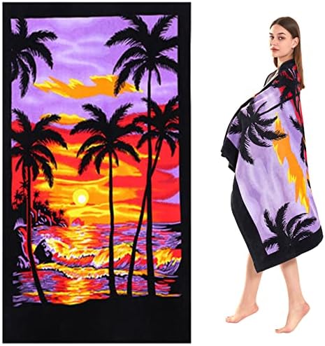 Chavish Oversized Beach Towel Cotton, Extra Large 40"X70" Thick Pool Towel High Absorbent, XL Soft Plush Swim Bath Towels for Adults Mens Women Girls Gift