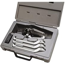 OTC 1182 Lock-On Jaw-Type Puller Set - Use for Both Internal and External Pulling Jobs; Includes 2-Way and 3-Way Puller Heads, Three Long-Reach Jaws, Three Short-Reach Jaws, and Storage Case
