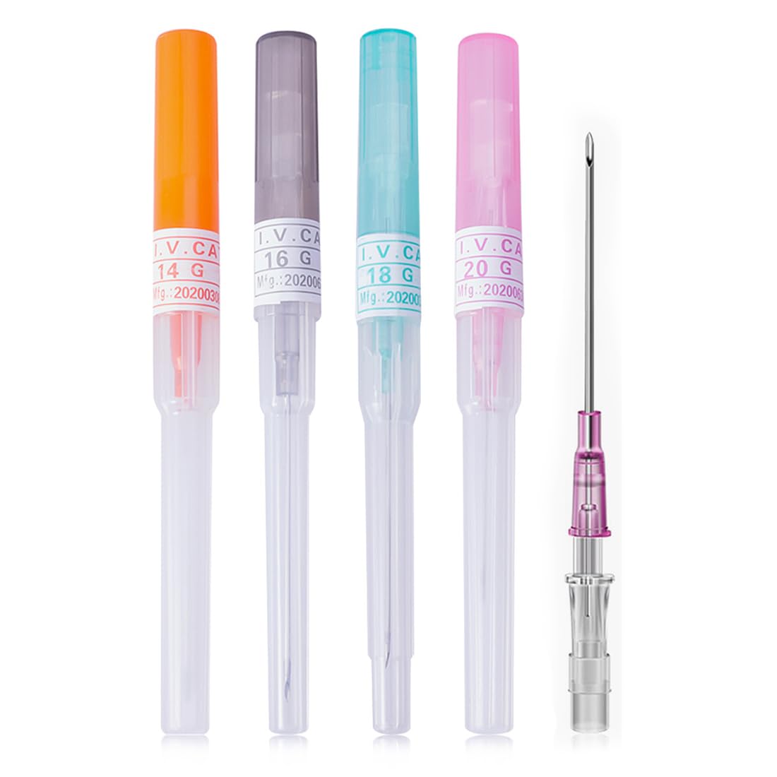 6 Aiguilles Piercing Cathéter 14G - TONBAO - Acier Inoxydable Implant Grade