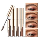 Eyebrow Tint Gel and Brow Filler Eyebrow Tattoo Pencil Waterproof Liquid Eyebrows Tinted Long Lasting 24 Hours Natural Brows Makeup for Women and Girls(4 Colors Pack)