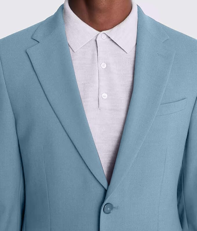 Mens Suits 2 Piece Slim Fit Suits for Men Wedding Prom Suit Elegant Solid Formal Business Blazer Jacket Pants Set2