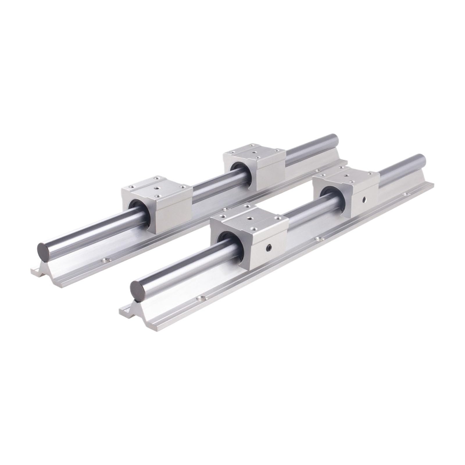 Lot de 2 rails de guidage linéaires miniatures SBR12 200-1000 mm + 4 blocs de roulement SBR12UU pour imprimante 3D (1000 mm)