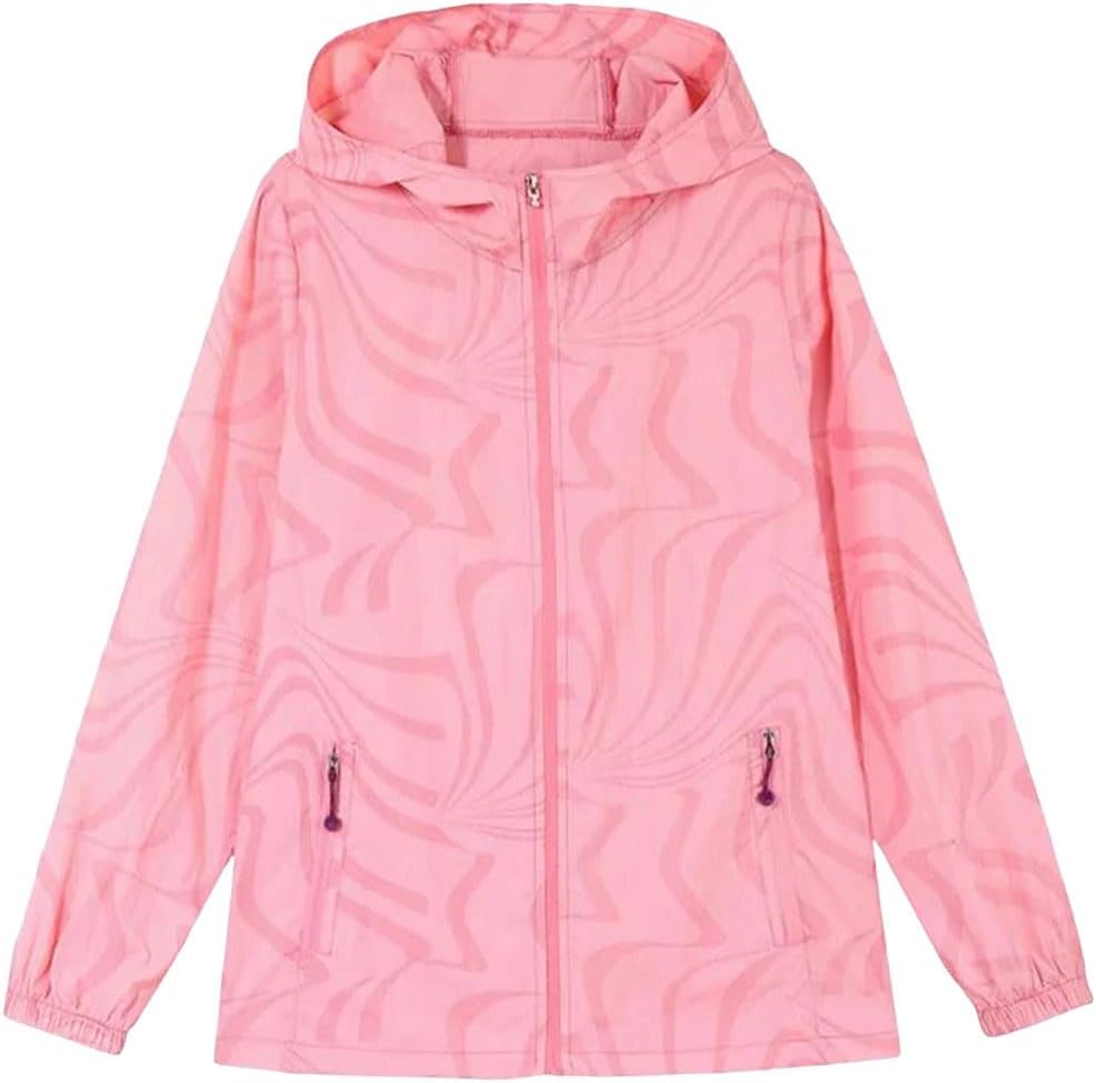 Women Hooded Quick Dry Sunscreen Coat Loose Outdoor Spring Summer Top
