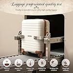 Luggage Sets with spinner wheels, PC+ABS Hard Shell Travel Luggage,Lightweight Carry-on suitcases with TSA Lock,YKK Zippers (Green, 7 piece sets（14/18/20/24/28/DB/TB）) - Image 5