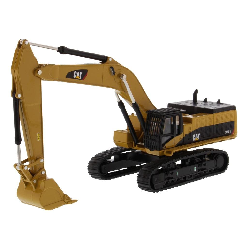 Diecast Masters 85694 Caterpillar Tracked Excavator 385C, Detailed CAT Construction Vehicle in Display Window Box, Scale 1:64, Approx. 22 x 7 x 10.1 cm, Suitable for Collectors and as a Gift