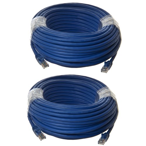 Cable Ethernet Cat6 - 75 ft Azul - Latiguillo macho a macho (2 unidades) miniatura 1