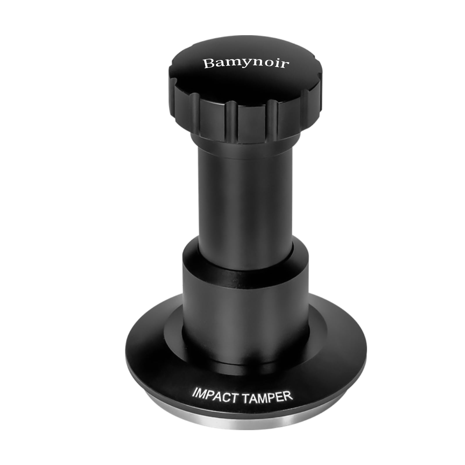 Bamynoir 58mm Espresso Tamper,Impac Coffee Tool Espresso,Compatible WithE61, Flair 58, ECM etc.Portafilter 58mm,30lb,316 Stainless Steel. (58MM Black)
