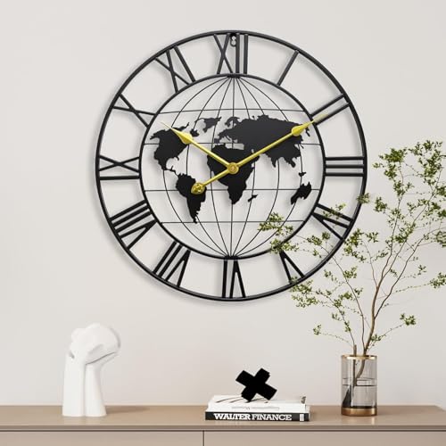 Image of Material Metal Wall Cloc Big Size Wall Clock Modern Clocks for Living Room Stylish Wall Clocks for Home Decoration Designer Wall Clock (50 cm)