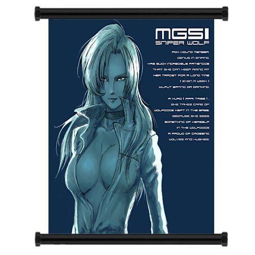 Metal Gear Solid Game Sexy Sniper Wolf Fabric Wall Scroll Poster (32