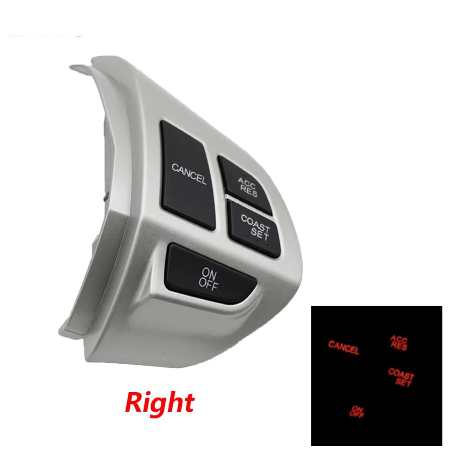 Compatible Con Mitsubishi Para ASX 2007-2012 Para Pajero Para Montero Sport KH 2008-2015 Interruptor De Volante De Coche Botón De Control De Crucero Piezas volante(Right-wire)